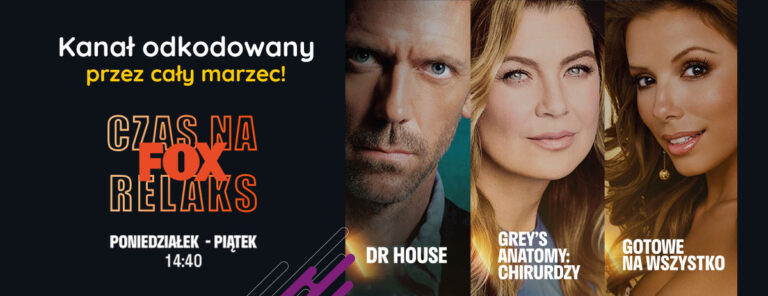 Otwarte okno FOX - czas na relaks z telewizją FOX