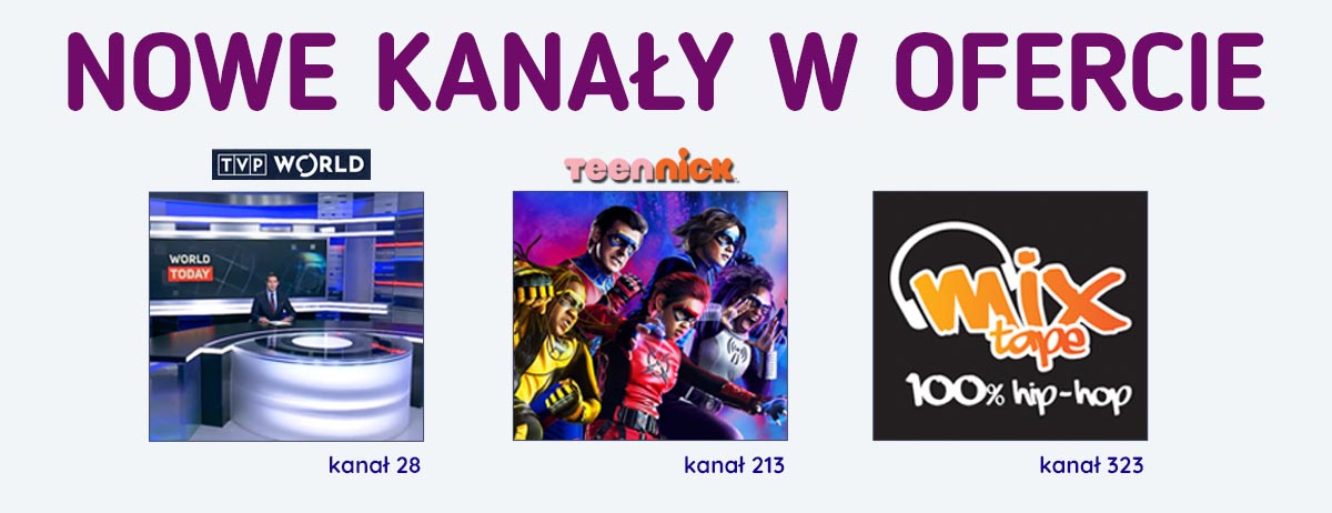 Nowe kanały w ofercie